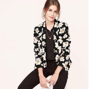 {Ann Taylor LOFT} Floral Blazer